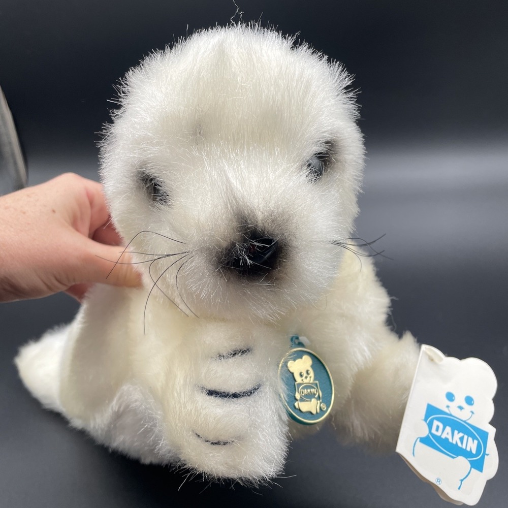 Vintage Dakin 1982 17" Nature Babies Harmony Harp Seal With Tags Plush Animal